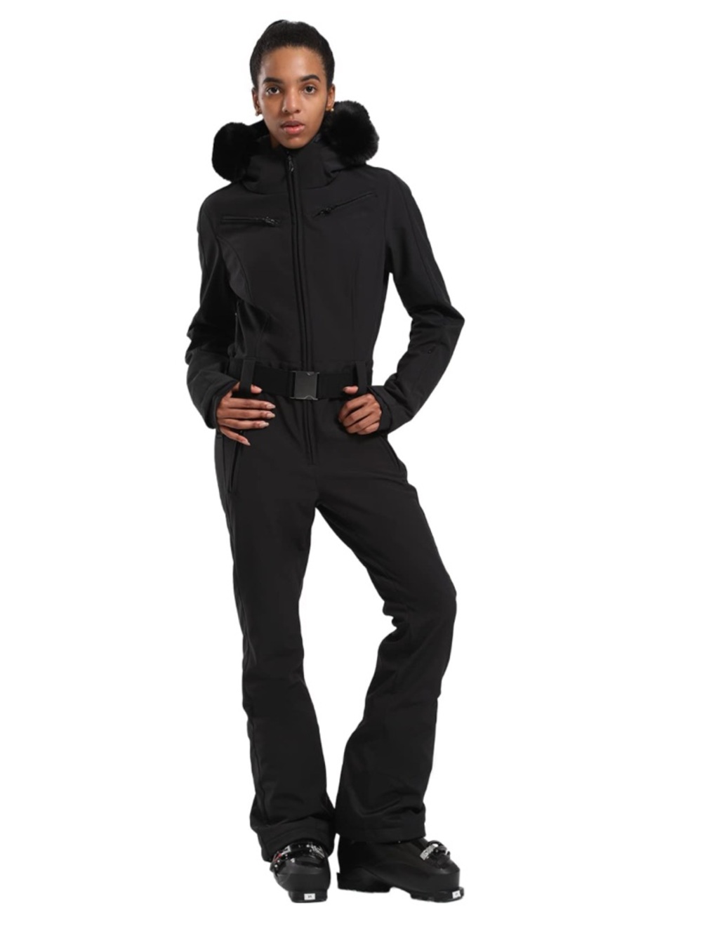 NWT GSOU SNOW Ski Suit One Piece Snowsuit Snowboarding Slim Insulated Jumpsuit